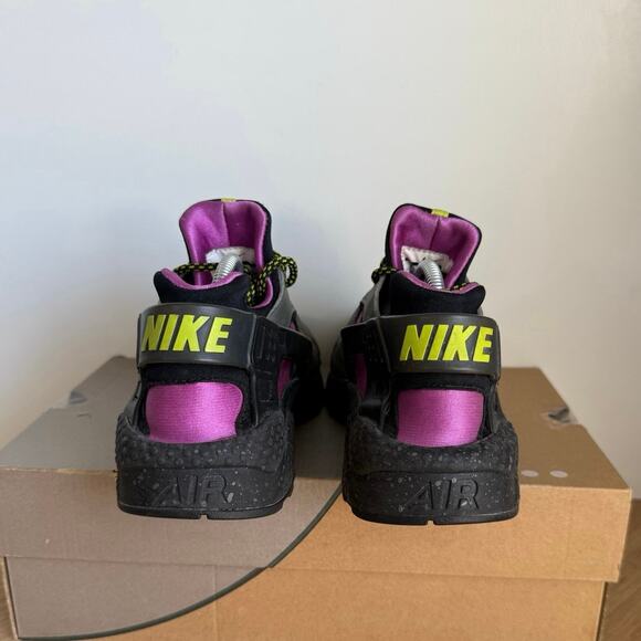 Nike Air Huarache Run River Rock Bright Cactus Men Sneakers- SZ Men 8- W 9.5 - Picture 9 of 13